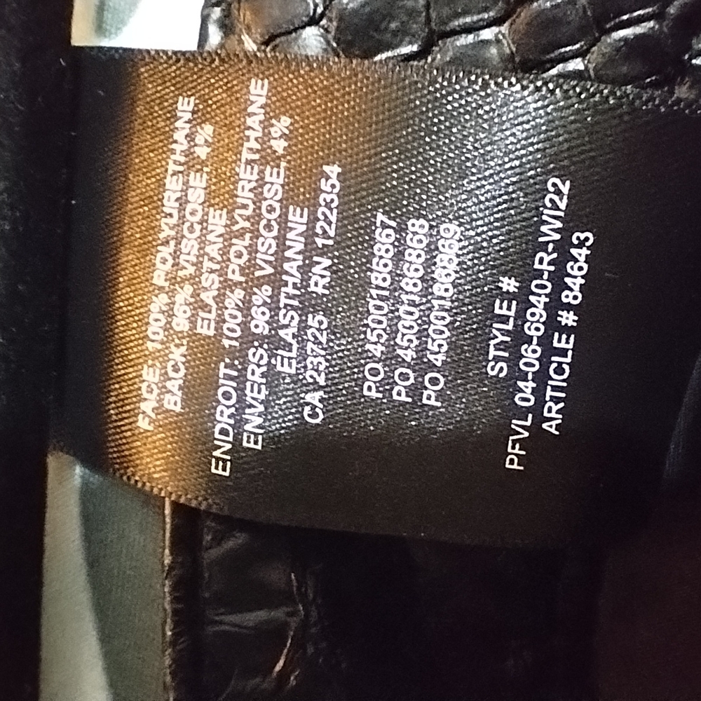 Black Snakeskin Pattern Pants - image 7